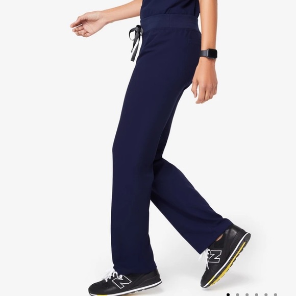Figs Pants - Figs Navy Straight Leg Pants